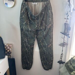 No Boundaries Green Camouflage Joggers